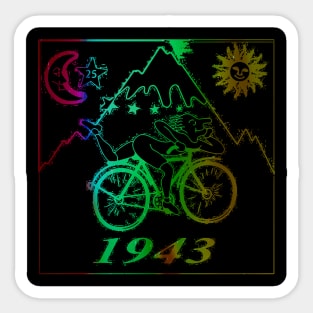 Bicycle Day 1943 | LSD Acid Trip | Albert Hofmann gift idea Sticker